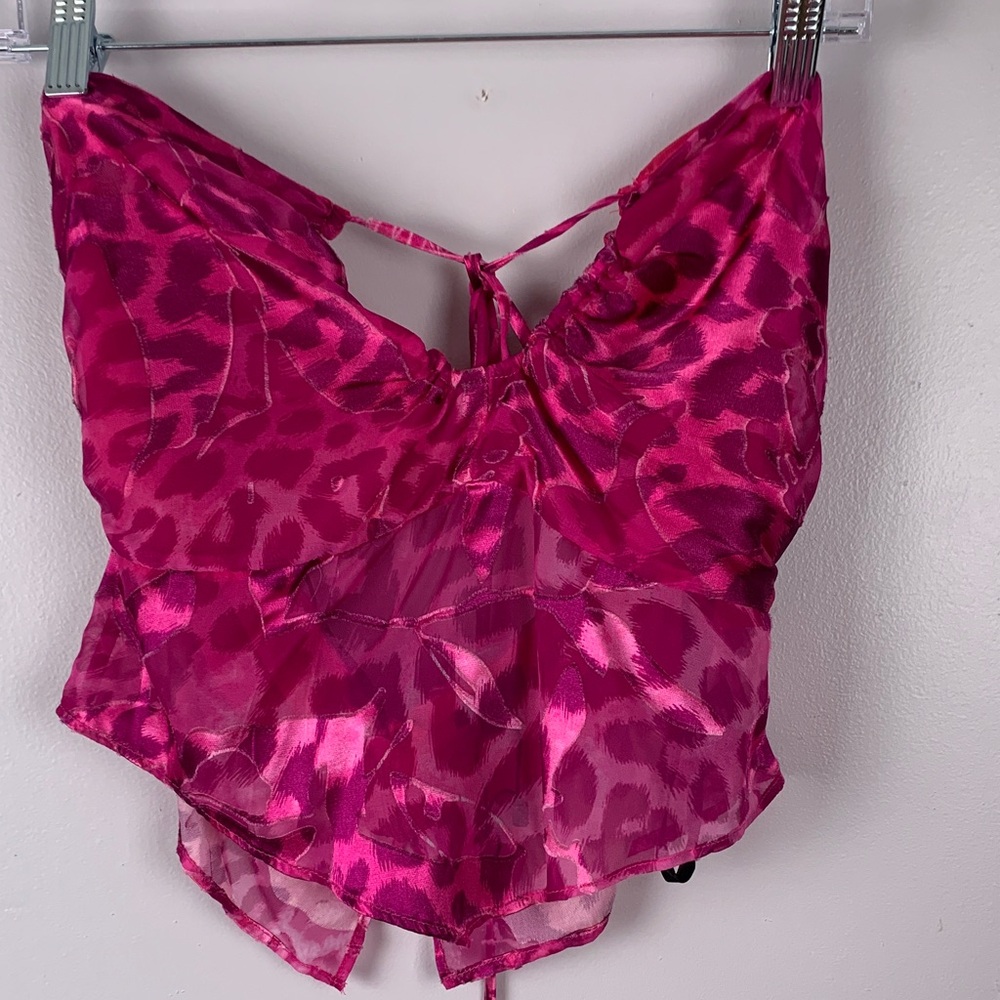 NBD Pink Leopard Camisole medium
